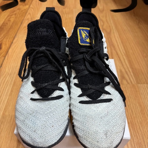 LEBRON JAMES ESPACE . Black and Gold Slip-On Sneakers with Textured Fabric - Picture 4 of 4